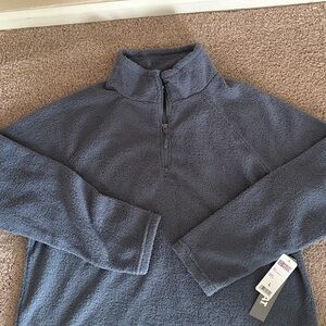 32 degrees heat cool Navy Blue Quarter-Zip Sweater Womens L